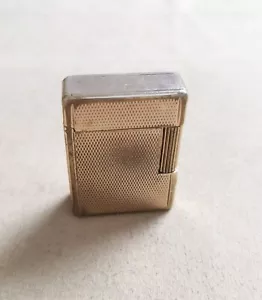 S.T. Dupont - E4HK82 Vintage Gas Lighter Working Gold Plated Used Condition - Picture 1 of 8