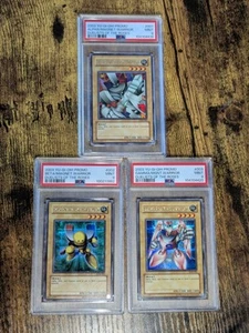 Yugioh Alpha Beta Gamma the Magnet Warrior DOR-001/2/3 PSA 9 MINT Set - Picture 1 of 7