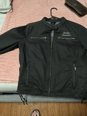 Chaqueta Harley Davidson Mujer Talla Pequeña Negra. Excelente Estado Usado Una Vez! Foto 1 de 4