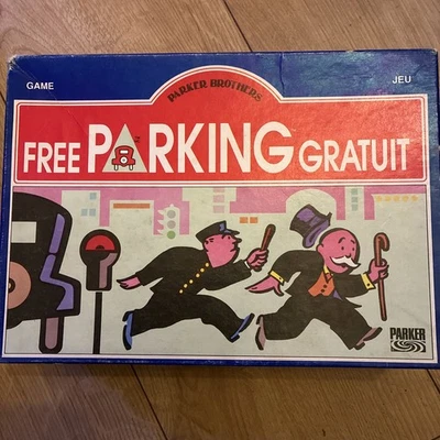 Vintage 1988 Free Parking Gratuit by Parker Brothers. Unusual English/Frenvc ver - Image 1 of 4