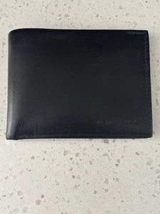 Perry Ellis Black Genuine Leather Wallet NWOT - Picture 1 of 9