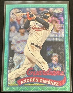 2024 Topps Series 2 Andres Gimenez #2T89C-24 Aqua Mojo Refractor /199 Guardians - Bild 1 von 10