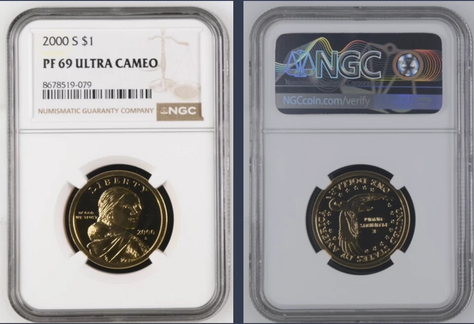 2001 S Proof Sacagawea Dollar Graded NGC PF-69 *FRESHLY GRADED* - Image 1 of 1