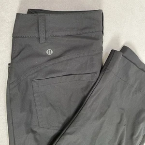 Lululemon Women Pants Size 28 Black City Sleek Wide Leg High Rise Pocket - Picture 1 of 13
