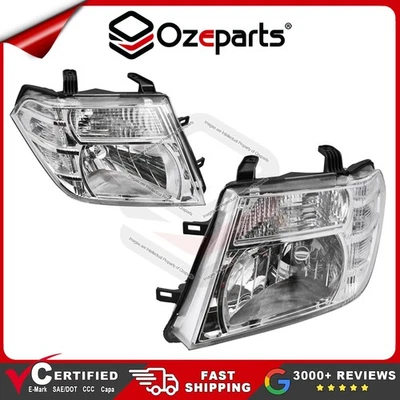 Pair LH+RH Head Light Lamp For Nissan Navara D40 VSK Spain Ute 2010~2015 - Image 1 of 4