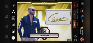 CESARO 2020 WWE TOPPS SLAM PLATINUM - 2020 ICONIC DIGITAL CARD!!!!!!! - Picture 1 of 3