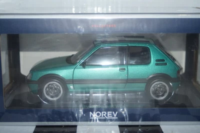 Manijas NOREV Peugeot 205 GTI 1991 verde escala 1:18 184847 Foto 1 de 4