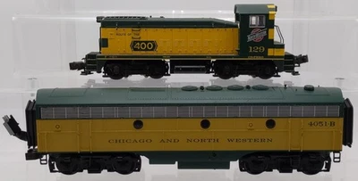 Atlas & K-Line 6102-2 O C&NW Powered Diesel Locomotive #129 & B-Unit #4051-B - Image 1 of 4