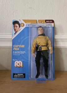 Mego Star Trek Discovery: Captain Pike 8-Inch Action Figure Case Fresh - Picture 1 of 2