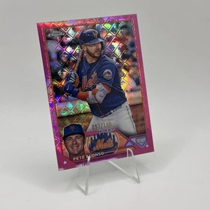 2023 Topps Chrome Logofractor Edition - Pete Alonso #75 rifrattore rosa /199 - Foto 1 di 4