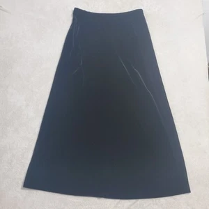 Alex Evenings Samt Maxi Rock XL schwarz Stretch Back Zip Witchy Whimsigoth MÄNGEL - Bild 1 von 11