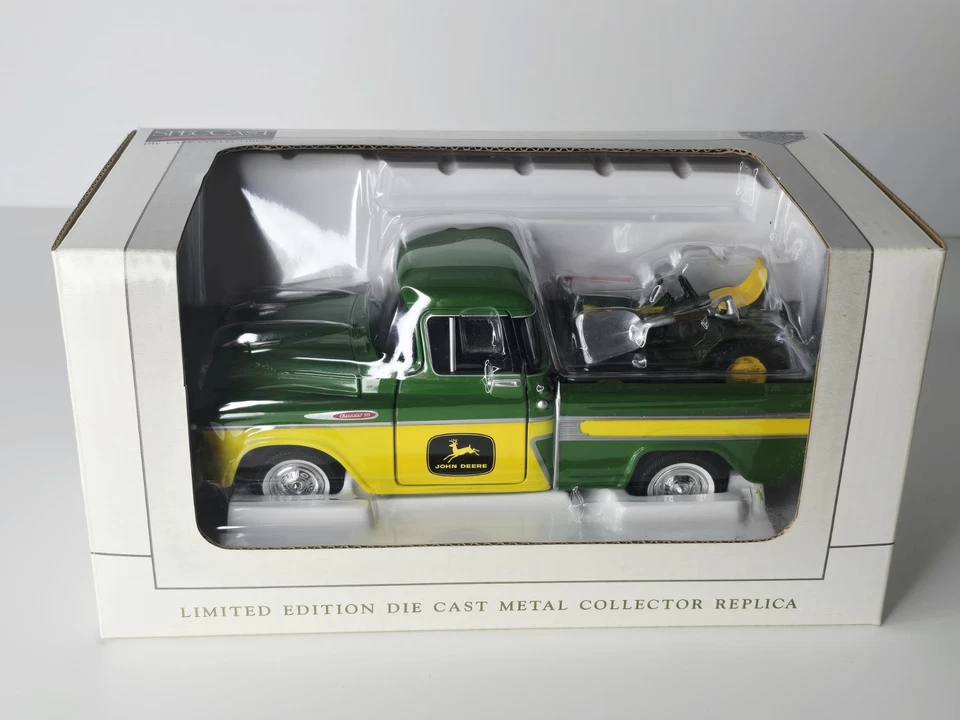 SpecCast - John Deere - 1957 Chevy Pickup & Lawn Tractor - 1:25 Diecast - Image 1 of 4