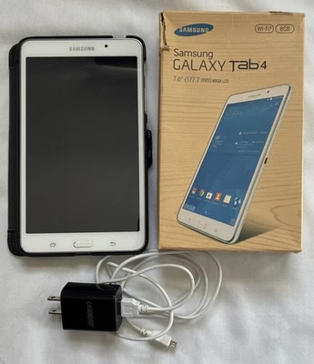 Samsung Galaxy Tab 4 Blanco WiFi Solo 8GB 7” SM-T230NU Funciona Caja Original Foto 1 de 4