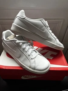 Mens Nike Court Royale Size Uk 8 Eu42. 5 All White - Picture 1 of 3