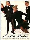 1987 Tracy Mills Lillie Rubin Print Ad, 80's Stylish Formal Evening Wear Dance