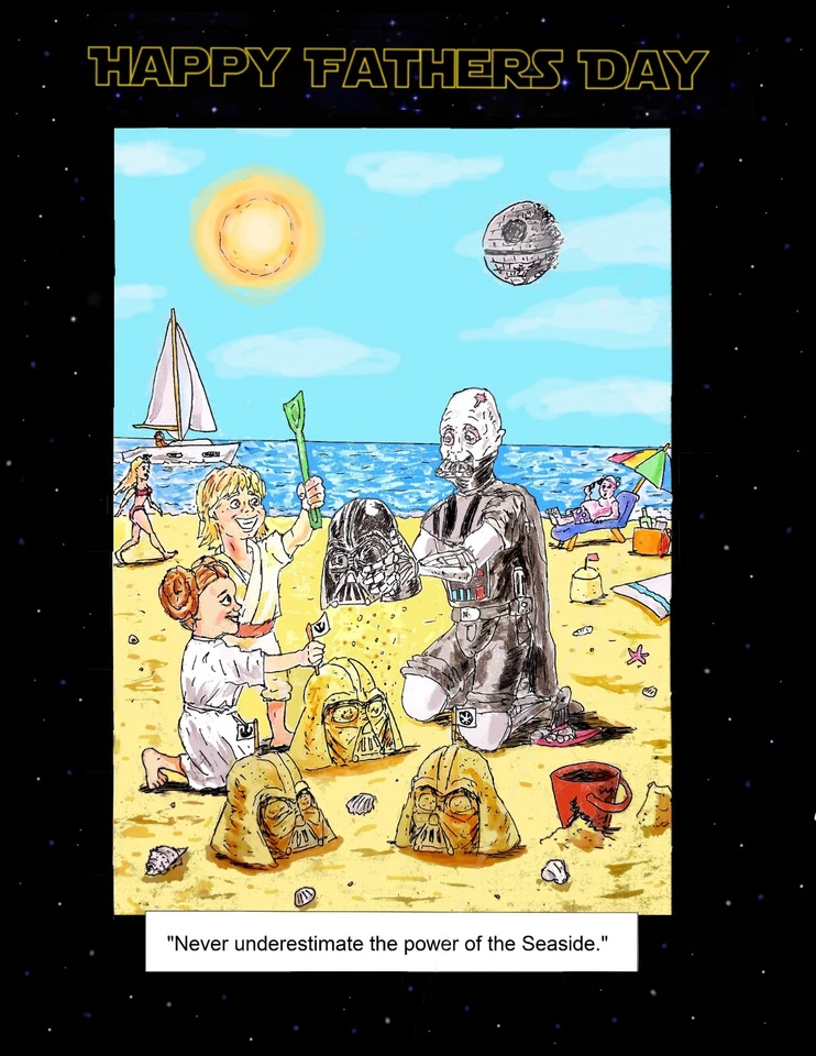 Tarjeta del Día del Padre de Star Wars Wars Foto 1 de 1