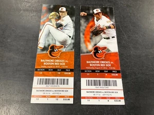 ORIOLES~2016 TICKET STUB 8/16/16-8/17/16 VS RED SOX - Picture 1 of 3
