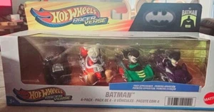 2024 Hot Wheels Racer Verse Batman 4 Pack Harley Q + Robin Catwoman First App. - Picture 1 of 4