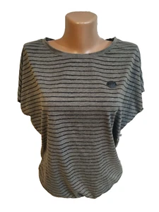 T-shirt donna Naketano taglia S marrone a righe - Foto 1 di 12