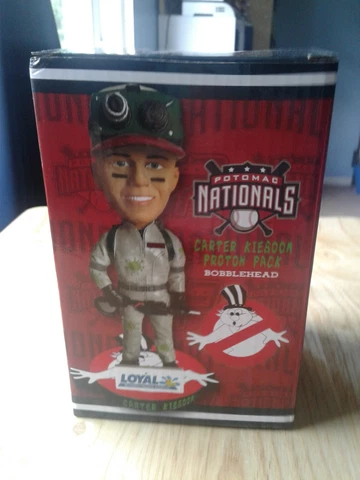 Ghostbusters Bobblehead Carter Kieboom Potomac Nationals Fans Choice 2019 SGA Cover