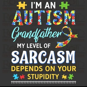 Autism Grandfather DTF Transfer, Iron On, Autism Awareness - Bild 1 von 1