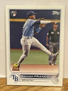 2022 Topps WANDER FRANCO Rookie Photo Image Variation RAYS RC #215 SP - Picture 1 of 2