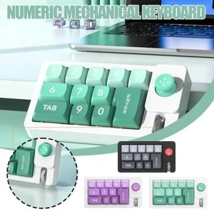 Mini USB-C Mechanische Ziffernblock RGB Hintergrundbeleuchtung Tas 13 I3D8 E3I7 - Picture 1 of 18