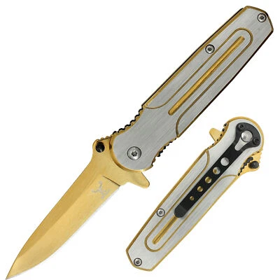High Quality Assisted Opening D2 Blade G10 Handle Survival Pocket Folding Knife - Image 1 of 4