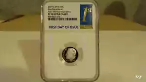 2019 S First.999 Fine Silver Dime, FIRST DAY OF ISSUE NGC PF 70 Ultra Cameo - Picture 1 of 2