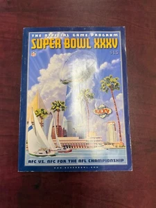 Super Bowl XXXV (35) The Official Game program Baltimore Ravens vs NY Giants - Picture 1 of 3