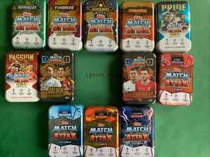 Topps Match Attax Champions League 12 diversi Mega Big Tin Bellingham Haaland - Foto 1 di 1