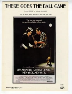 BASEBALL LIZA MINNELLI DE NIRO MOVIE Sheet Music 1977 There Goes The Ball Game - Picture 1 of 1