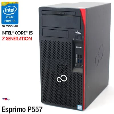 PC COMPUTER FUJITSU ESPRIMO P557 E85+ INTEL CORE i5 7400 8GB RAM DDR4 320GB HDD - Bild 1 von 4