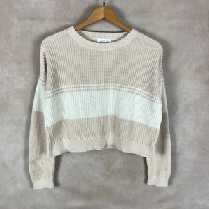 Treasure & Bond NORDSTROM Girls Kids' Striped Crop Sweater Size XL 14-16 - Picture 1 of 6