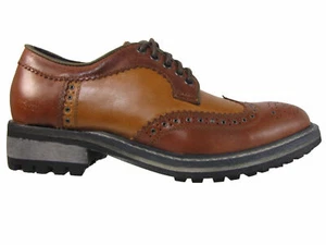 Kenneth Cole Life Less-On Brown Casual Brogue Wingtip Oxfords Shoes - Picture 1 of 4