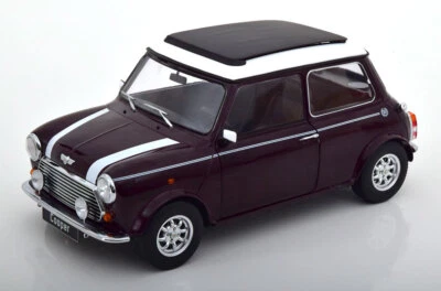 1:12 KK-Scale Mini Cooper with Sunroof LHD purple-metallic/white - Bild 1 von 4