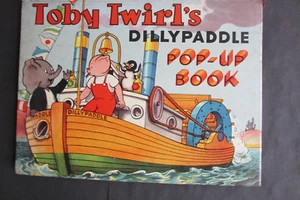Toby Twirl's Dillypaddle Pop-Up Book, 1954, spiral-bound - Picture 1 of 7