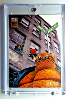 1997 Fleer/Skybox. Marvel Premium Card 62 THING. FREE ONE-TOUCH-HOLDER - Image 1 of 2