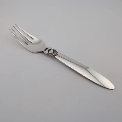 Tenedor de cena Georg Jensen Cactus de plata de ley - 7 1/4" - sin monograma Foto 1 de 3