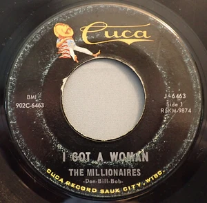 HEAR IT 60's R&B 45 rpm record The Millionaires "I Got a Woman" from 1964 - Picture 1 of 2