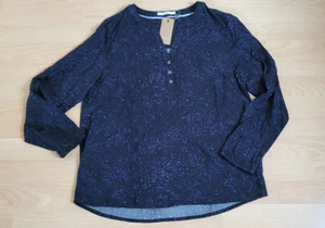 Cecil Blusenshirt Bluse Shirt Tunika Gr S Galaxy Black Blue Minimal Blouse - Bild 1 von 4