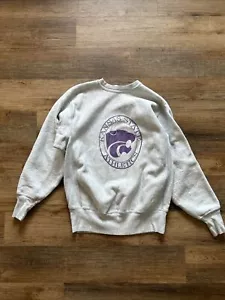Kansas State University VINTAGE Champion Reverse Weave Sweatshirt Adult Large - Picture 1 of 8