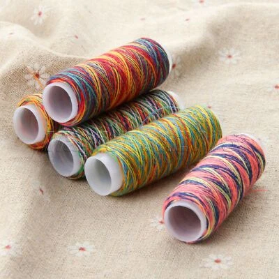 5x Sewing Machine Embroidery Thread Overlocking String Stitching Crafts 110m - Image 1 of 4