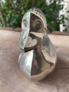 VTG 5” Silver Plated Duck Coin Bank 1970’s (No Bottom) International Silver Co - Picture 1 of 11