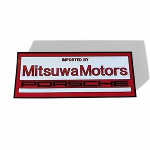 Porsche Mizwa Dealer Rear Window Sticker White Base for 911 964 993 Vintage Rare - Picture 1 of 2