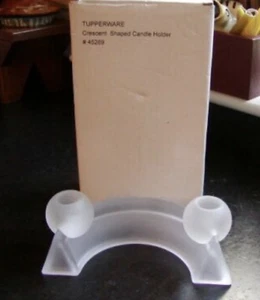 Tupperware Frosted Candle Holder Crescent Award 2003 New In Original Box - Picture 1 of 1