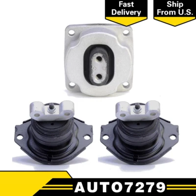 Engine & Trans Mount Set of 3 AT for 2011-2017 DODGE CHARGER V8 5.7L AWD -Anchor - Image 1 of 4