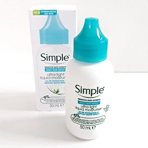 Simple Daily Skin Detox Ultra Light Liquid Moisturiser 50ml -Mattifies Oily Skin - Picture 1 of 8