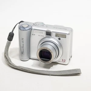 Canon PowerShot A75 CCD Digicam 3MP Digital Camera Y2K AAs - Working! - Picture 1 of 19
