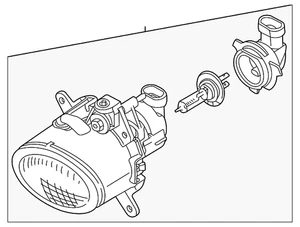 Genuine Mini Fog Lamp Assembly 63-17-6-925-050 - Picture 1 of 2